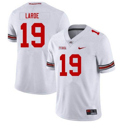 Men's Ohio State Buckeyes #19 Jagger LaRoe White Nike NCAA College Football Jersey Stock HZN2044QX